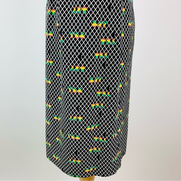 Anthropologie A Rose Has No Teeth Windowpane Floral Dress Small - Picture 7 of 15